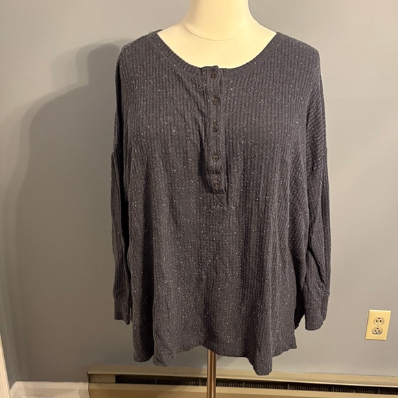 Old Navy Tops - Old Navy Charcoal Button-Up Shirt